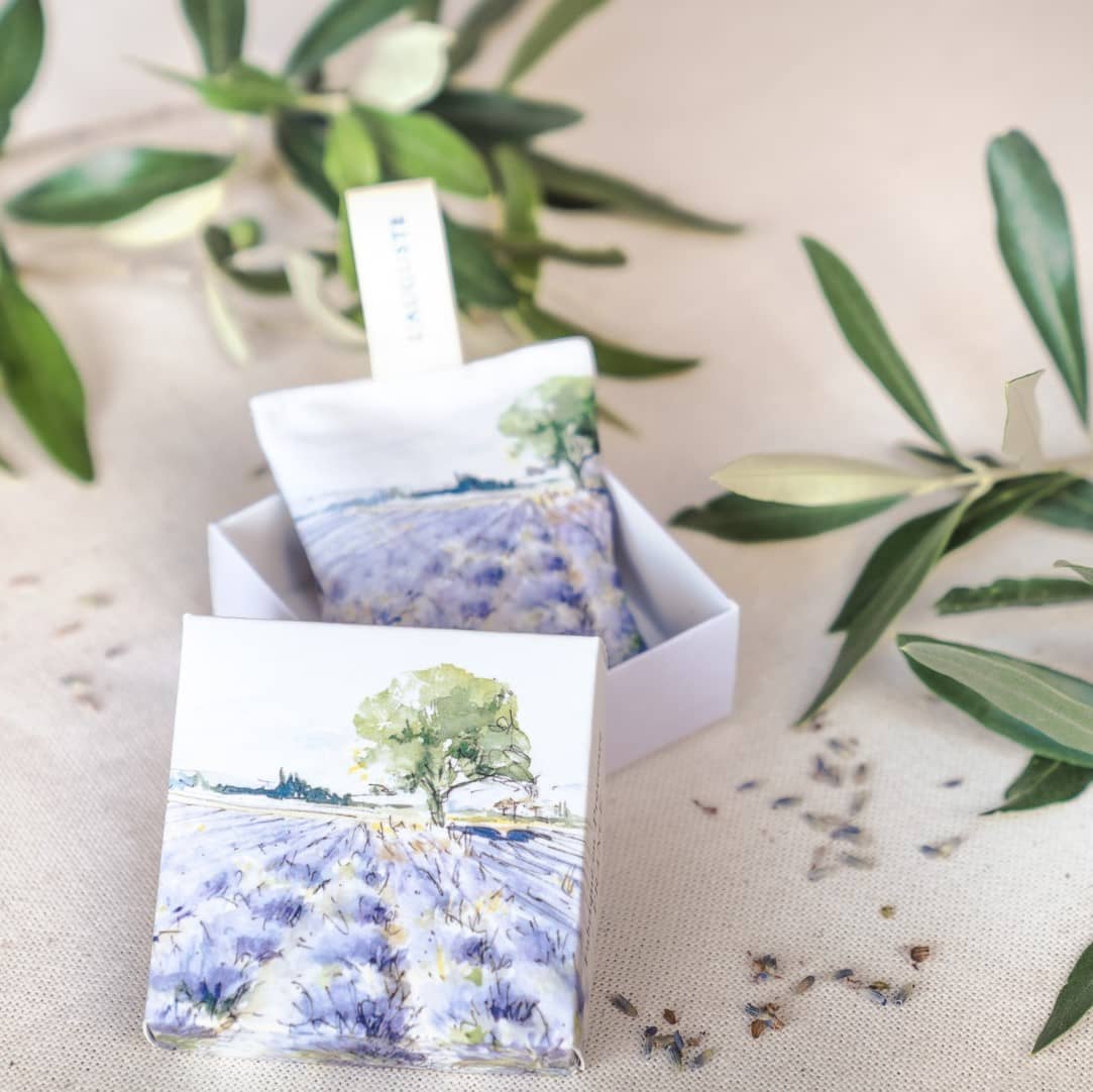 Sachet de lavande biologique & coffret assorti "Lavande" L'AUGUSTE